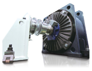 External view of a direct drive motor